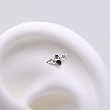 Detail View 1 of Implant Grade Titanium OneFit Threadless Flying Black Bat Top Part